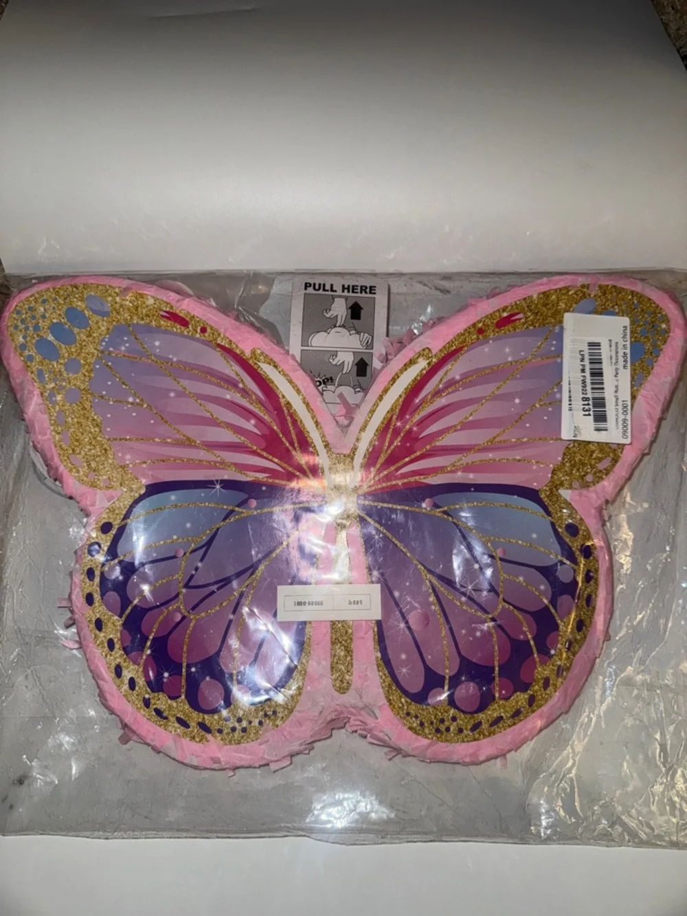 Butterfly Small Piñata Party Decoration - Pink